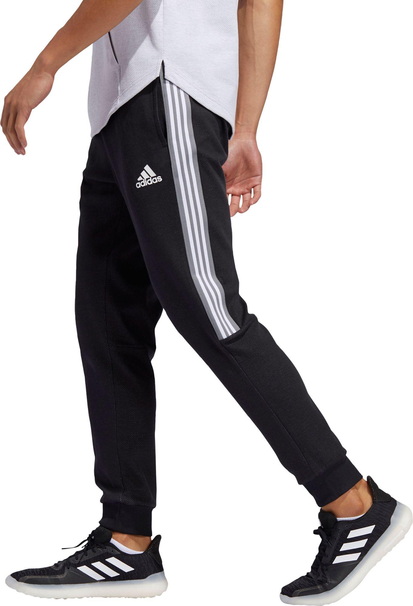 Adidas Post Game Lite Jogger In Blackstripe Black For -8840