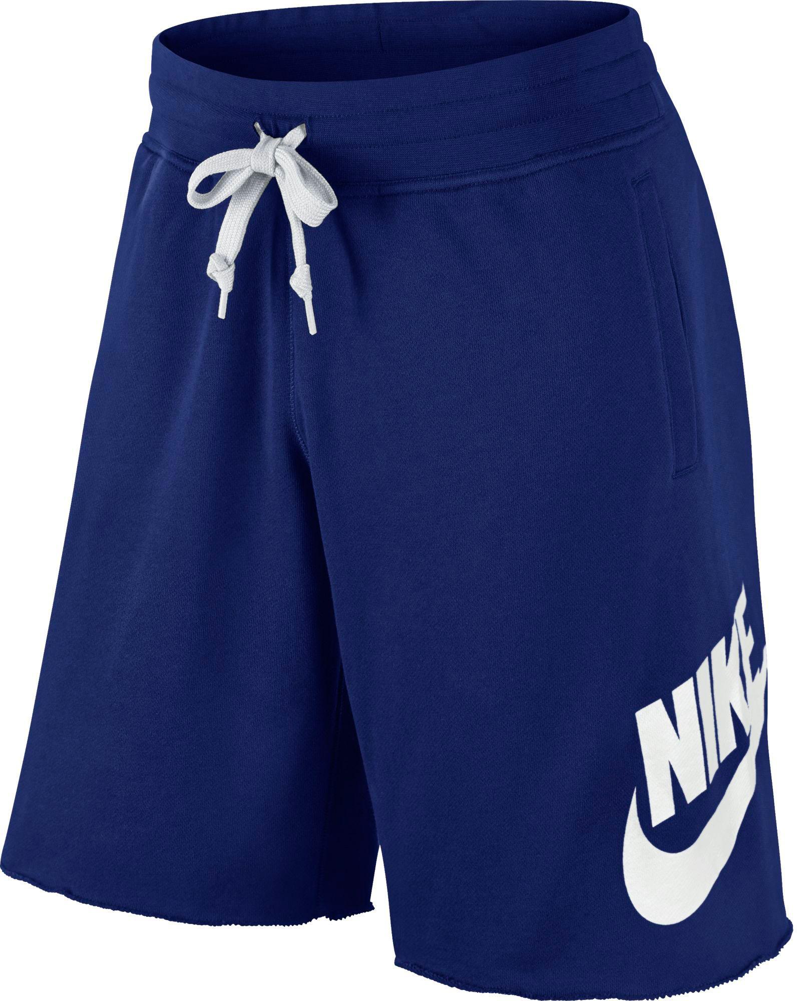 nike alumni shorts blue