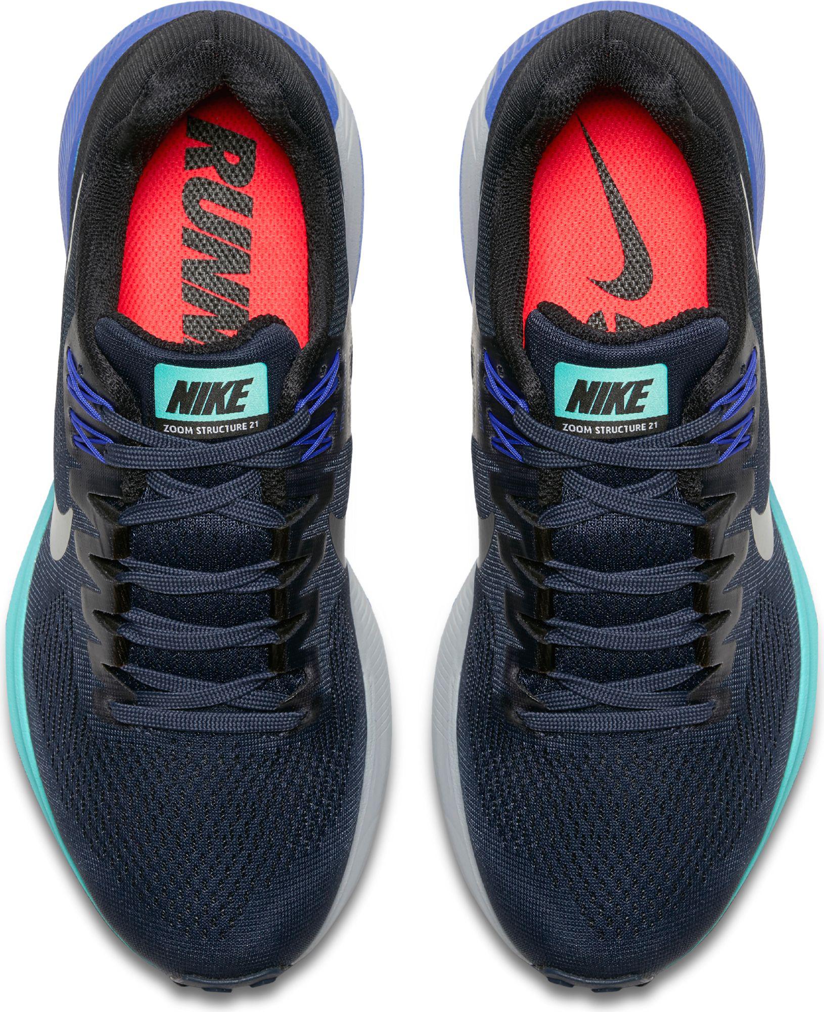 nike zoom structure 21 blue