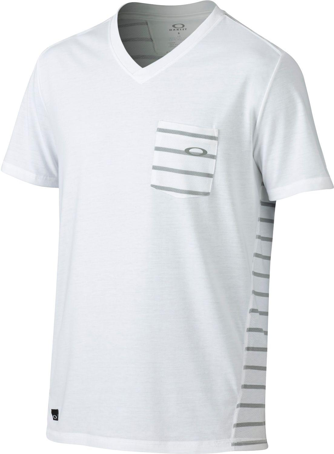Download Oakley Synthetic Exposure V-neck T-shirt in White for Men ...