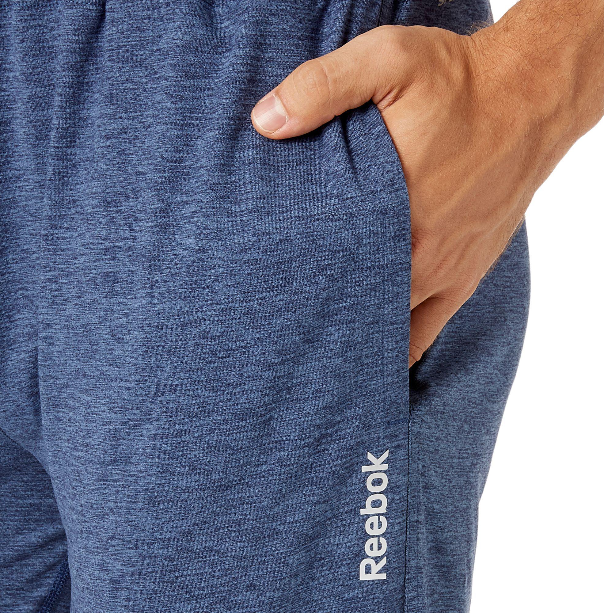 reebok men's jersey tapered pants