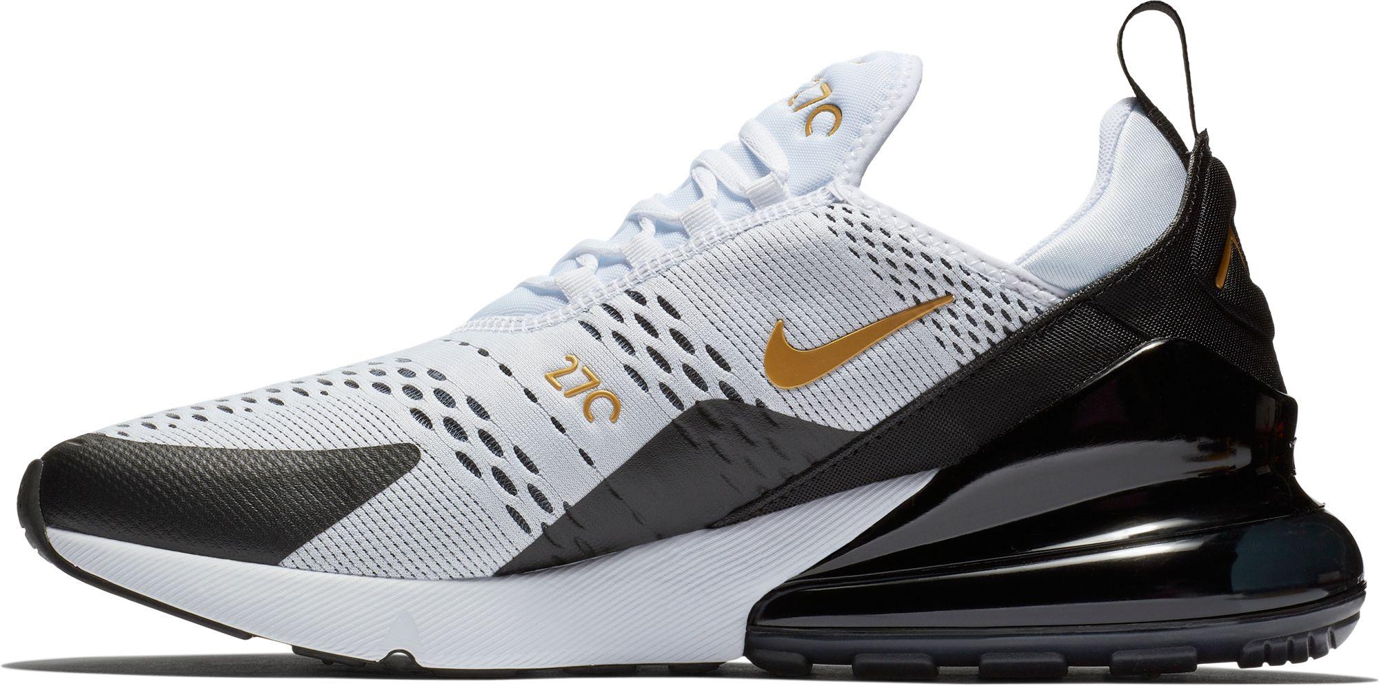 Nike Synthetic Air Max 270 In White Metallic Gold Black Metallic For Men Save 1 Lyst