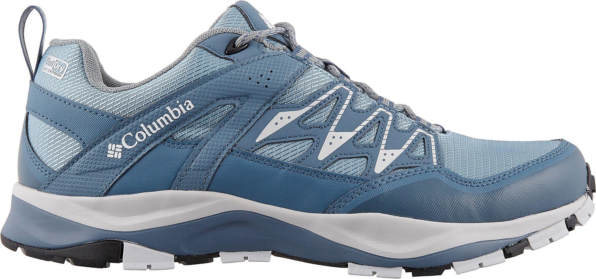 Columbia Synthetic Wayfinder Outdry Waterproof Hiking Shoes in Blue Lyst