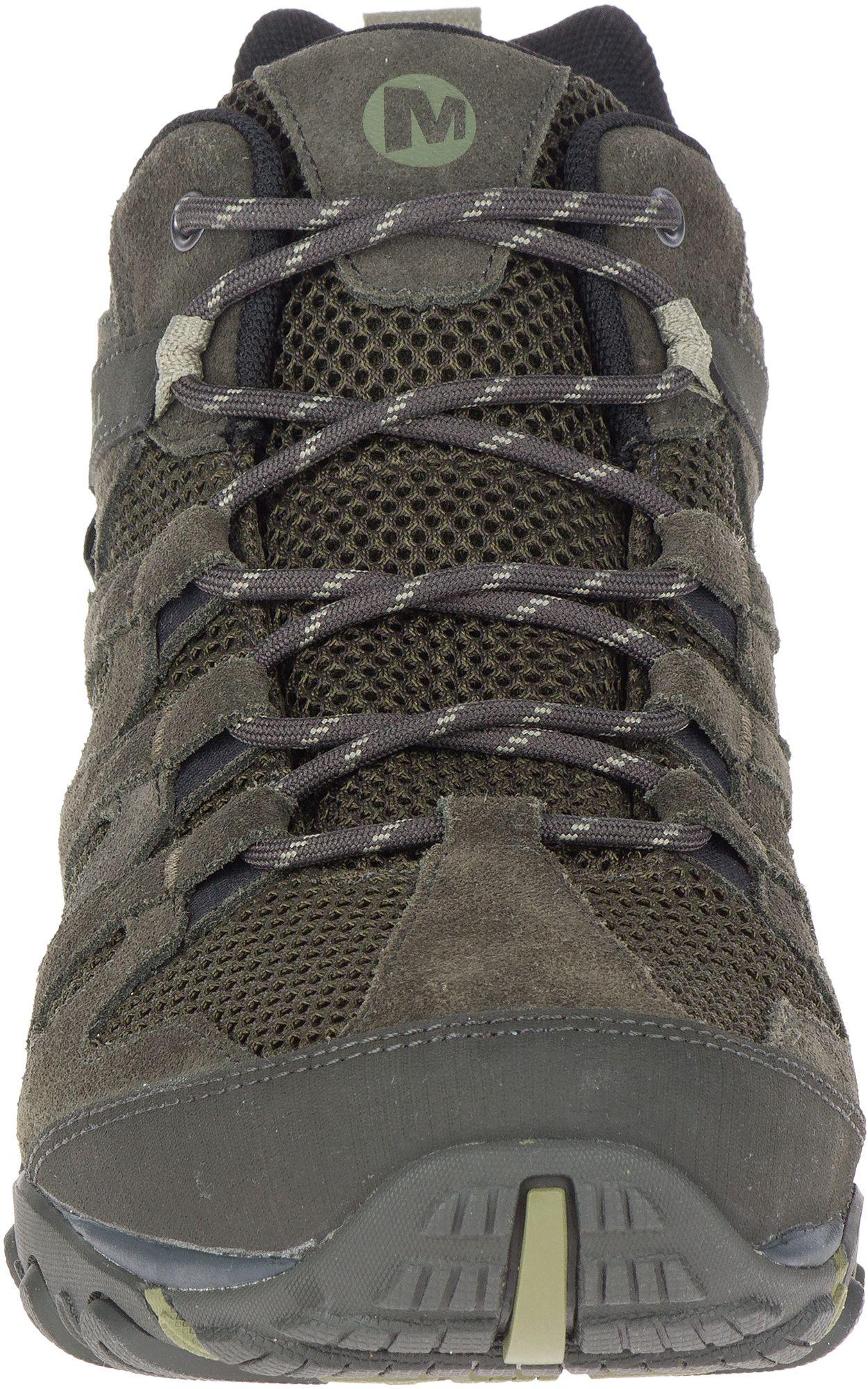 Merrell Suede Alverstone Mid Wp Hiking Boot in Olive (Green) for Men Lyst