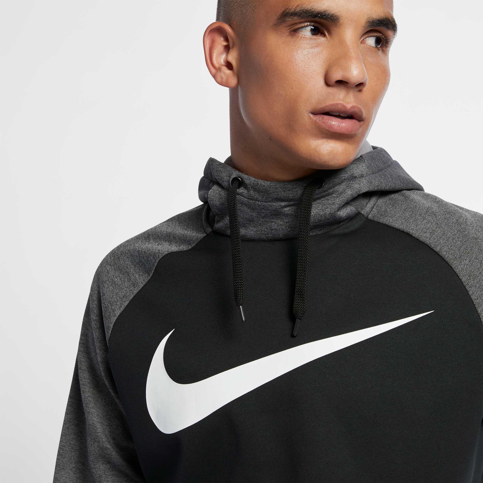 nike men's therma essential swoosh hoodie
