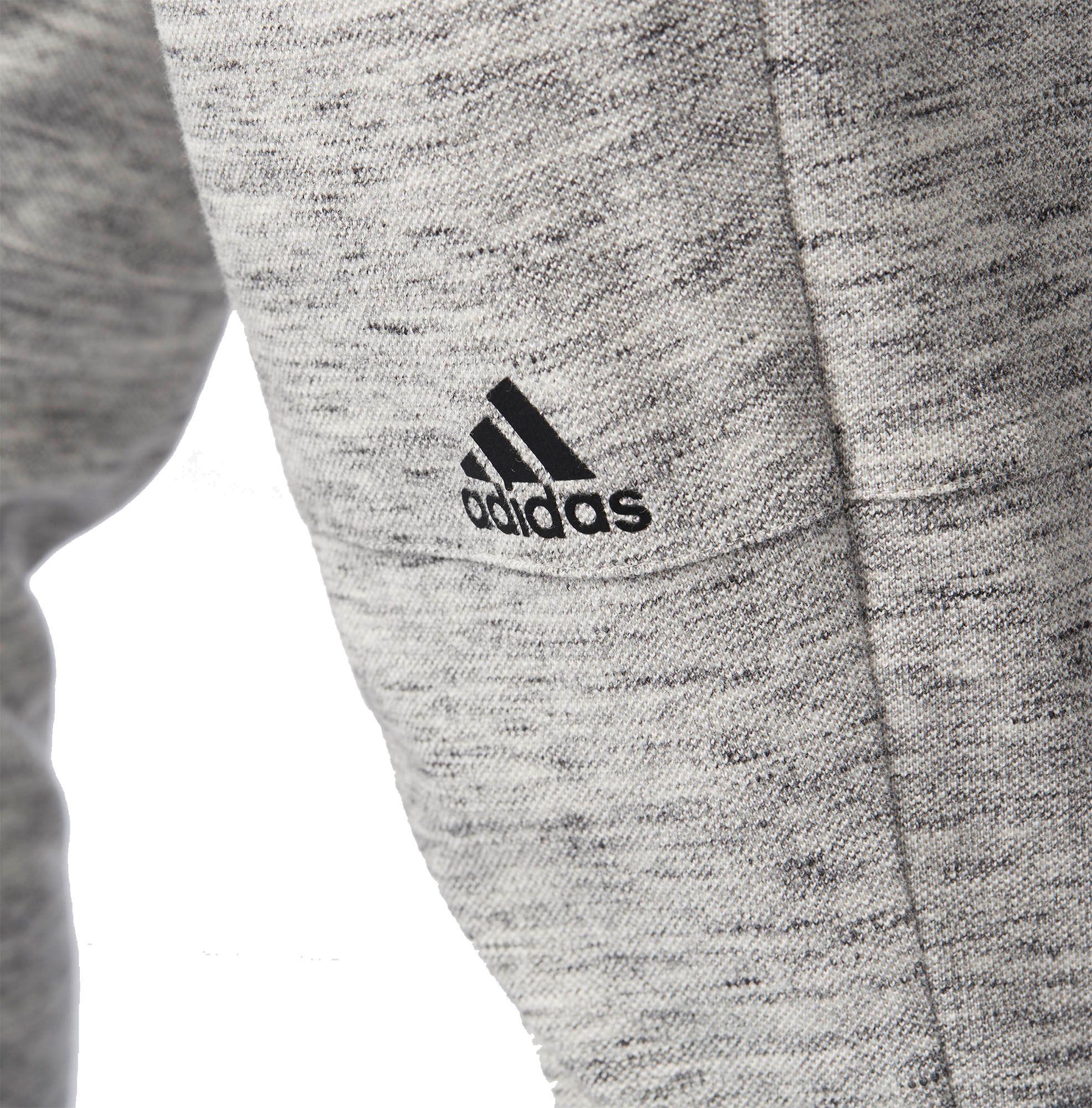 Adidas Cotton Essentials Heather Pique Pants In Gray For -5680