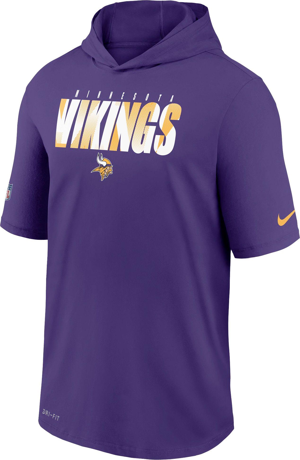 Nike Minnesota Vikings Court Purple Short Sleeve Dri-fit Training ...