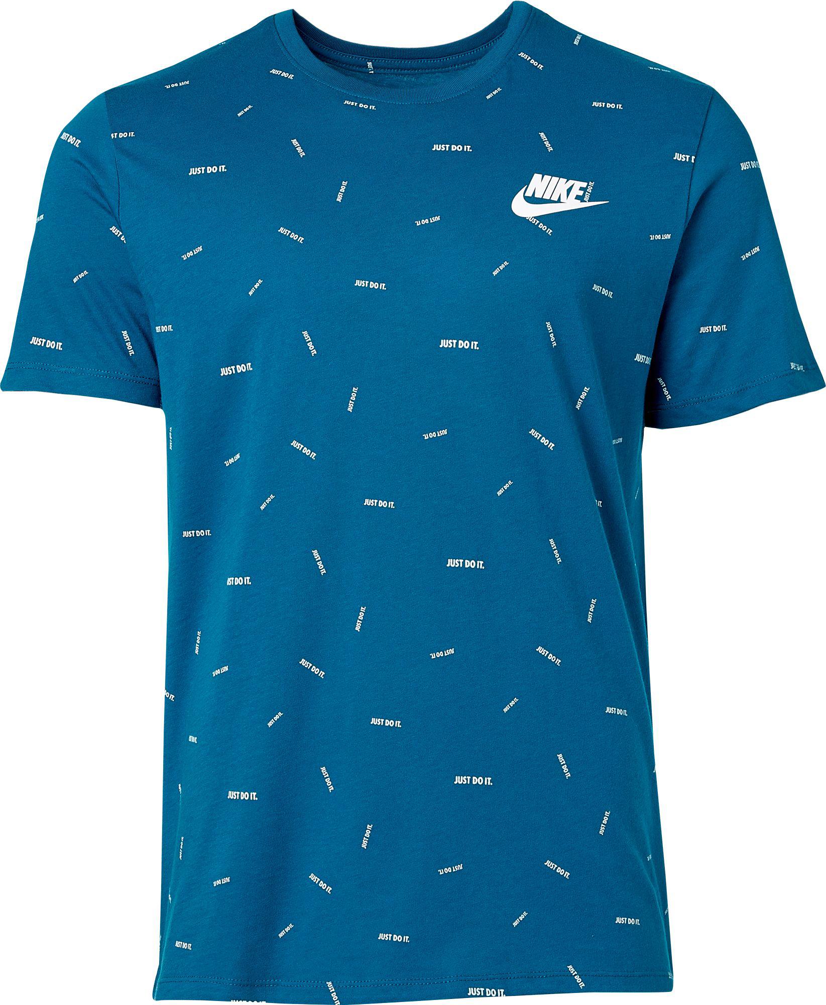 nike just do it t shirt blue