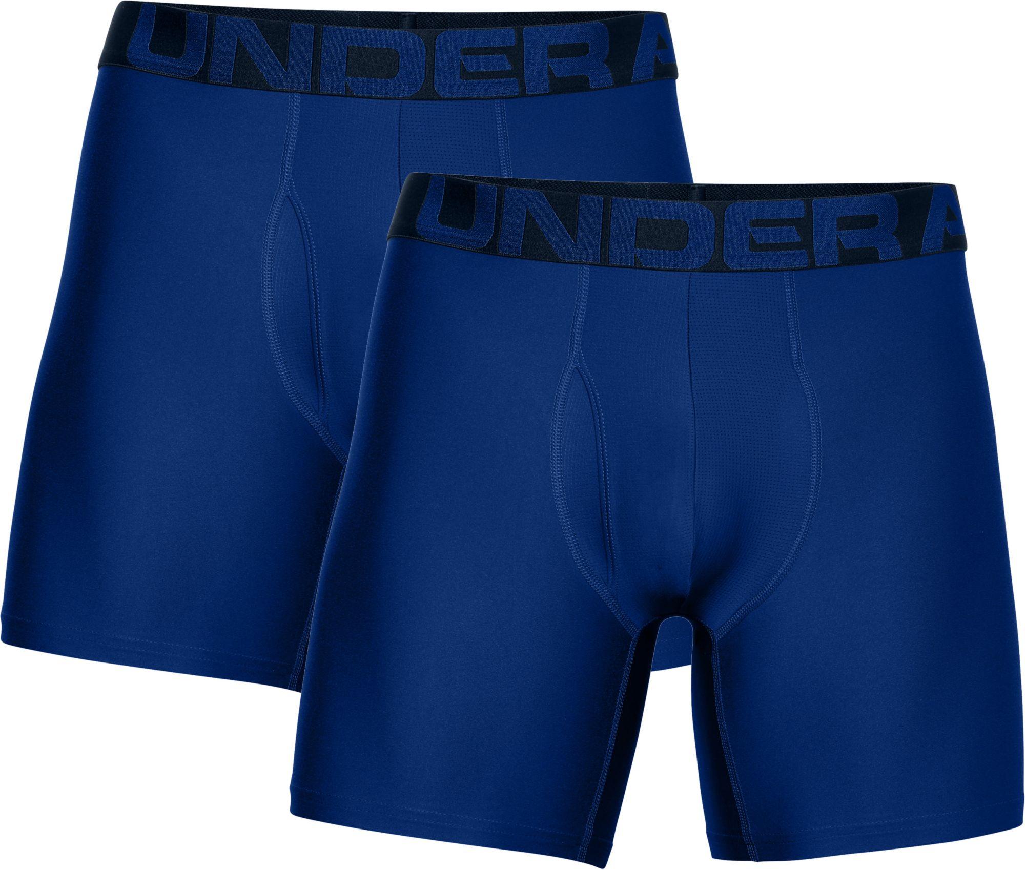 Under Armour Tech 6'' Boxerjock Boxer Briefs 2-pack in Blue for Men - Lyst