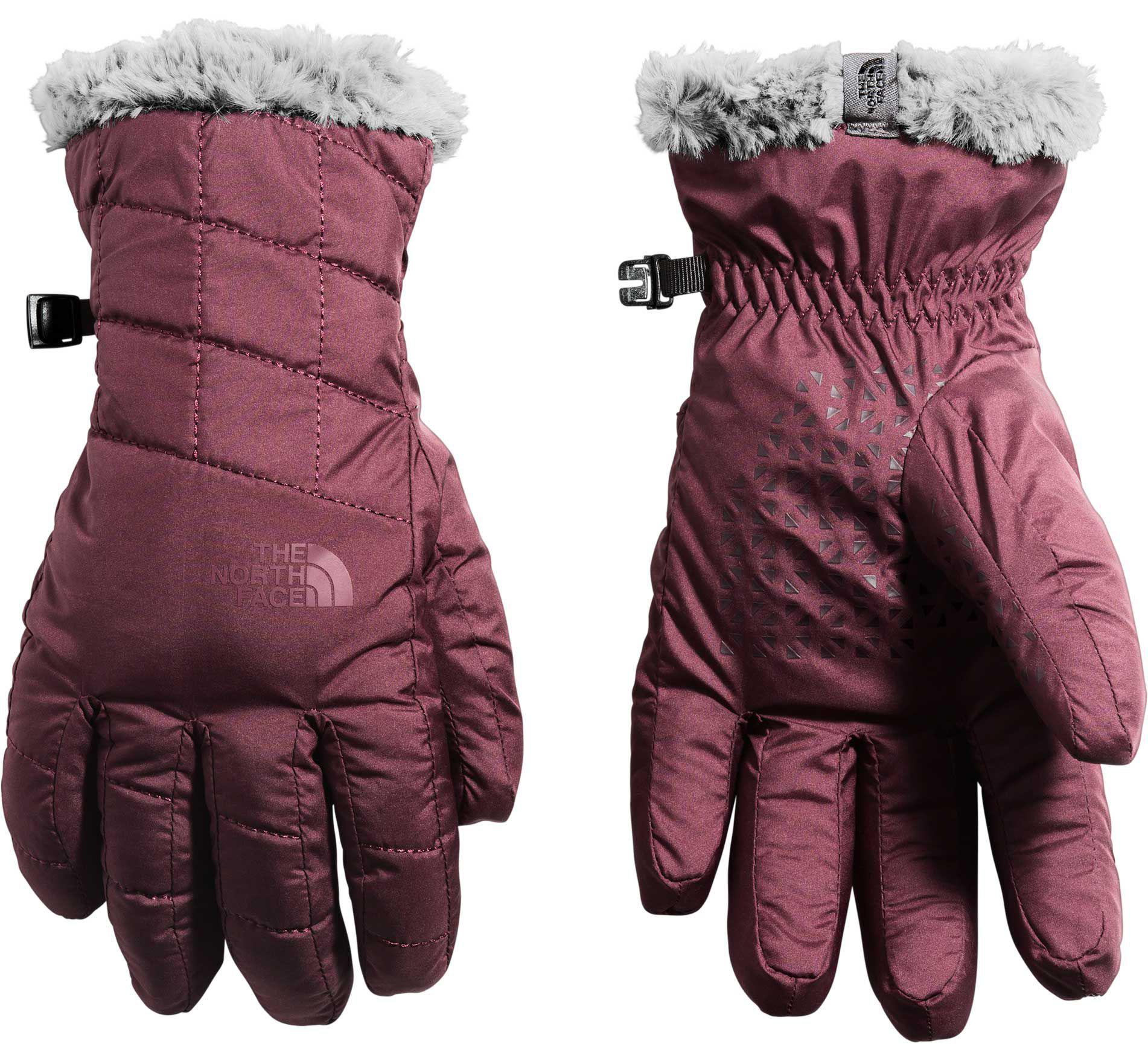 The North Face Fleece Mossbud Swirl Gloves in Purple Lyst