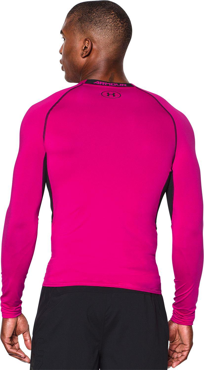Under Armour Synthetic Power In Pink Heatgear Armour Compression Long ...