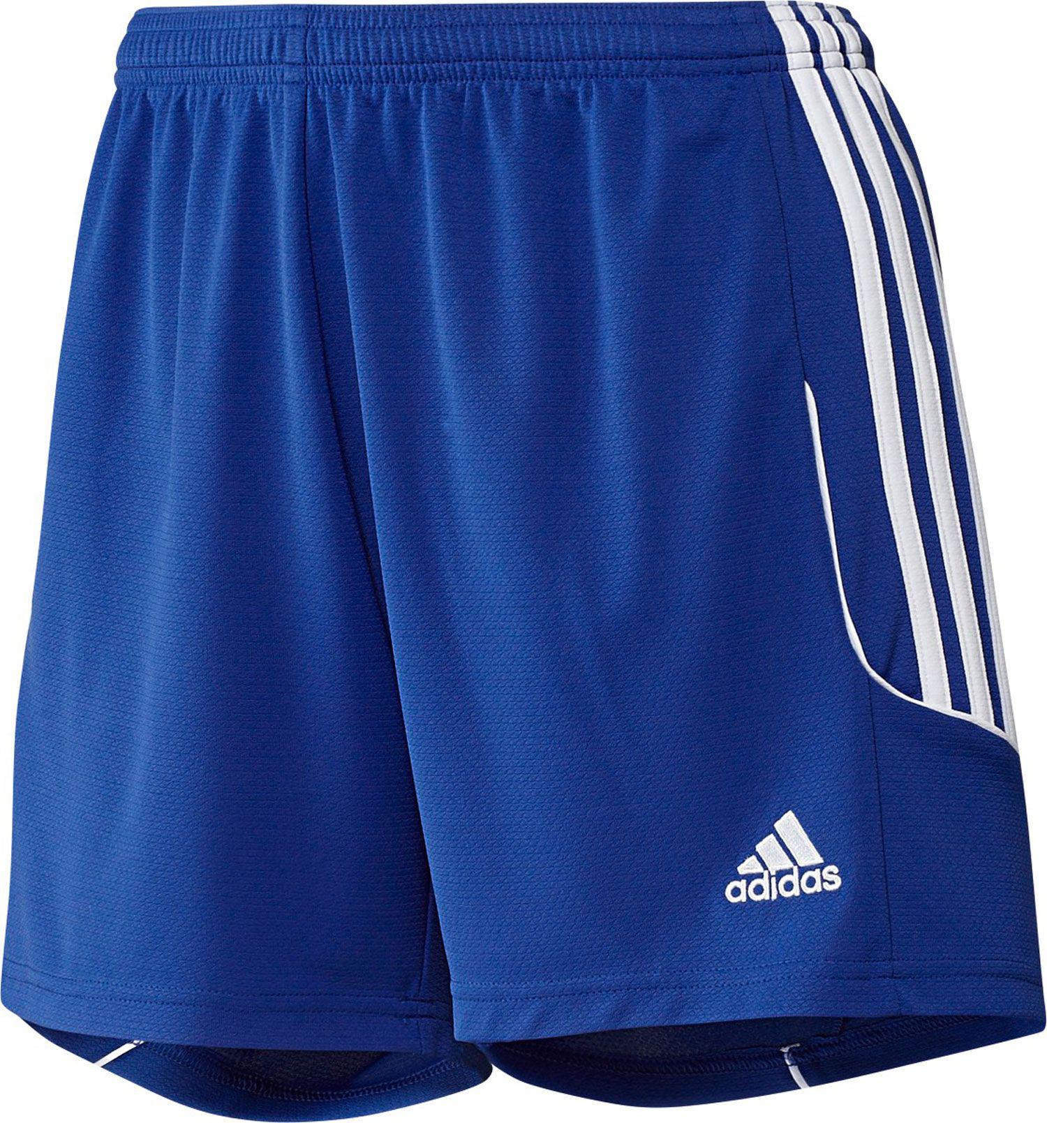 blue adidas soccer shorts