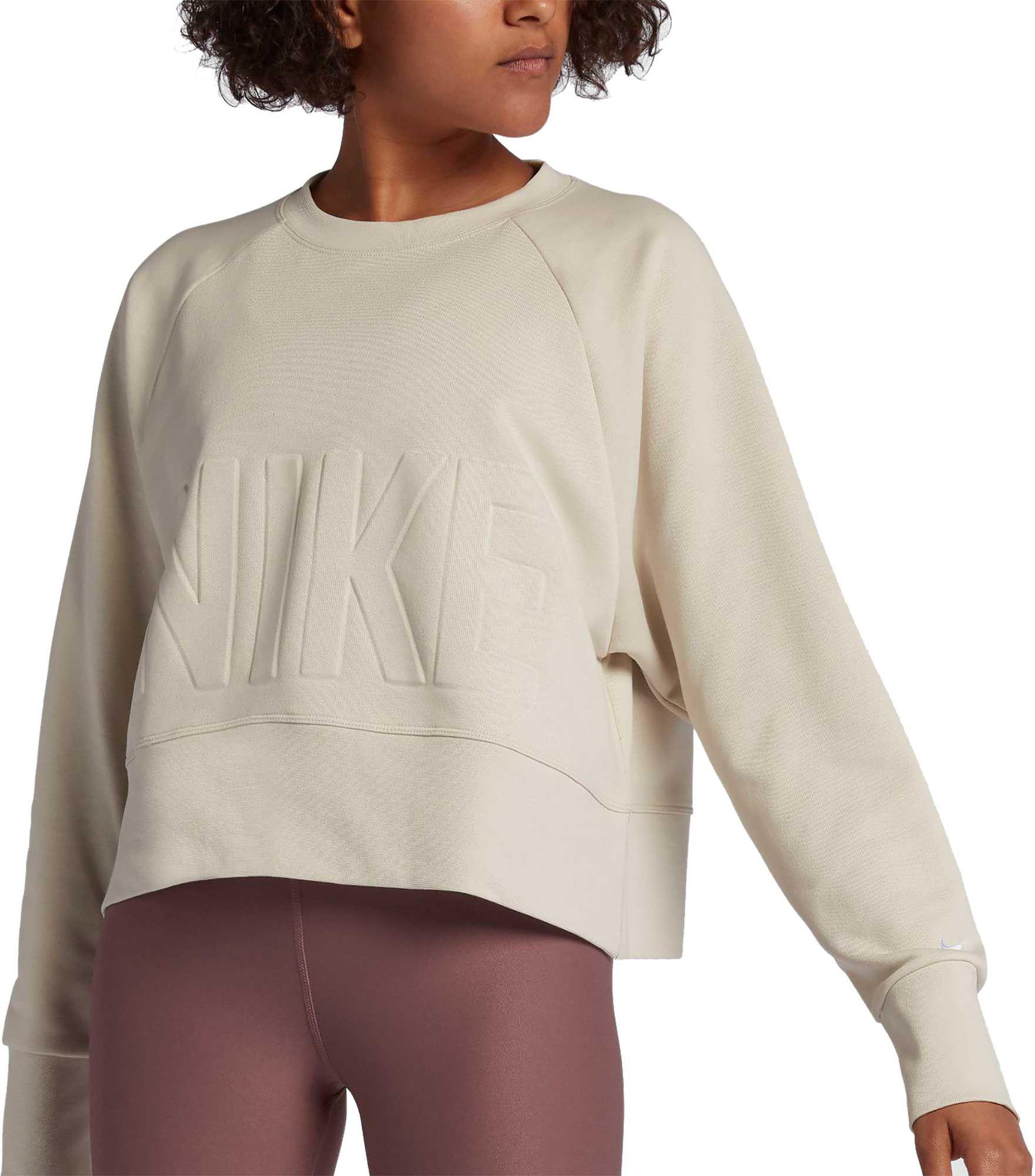 nike dri fit cropped sweatshirt