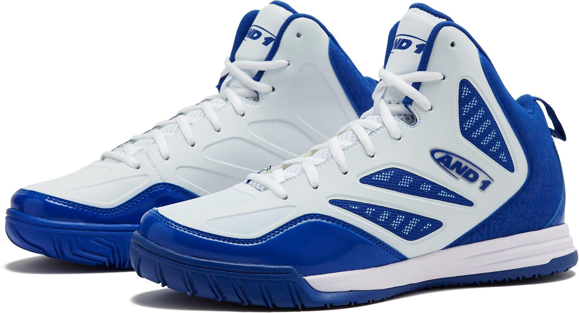 AND1 Synthetic Tactic Basketball Shoes in Blue/White (Blue