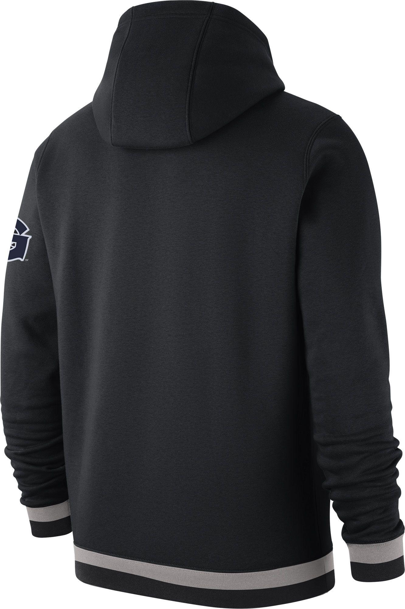 Nike Jordan Georgetown Hoyas Club College Pullover Fleece Black Hoodie ...