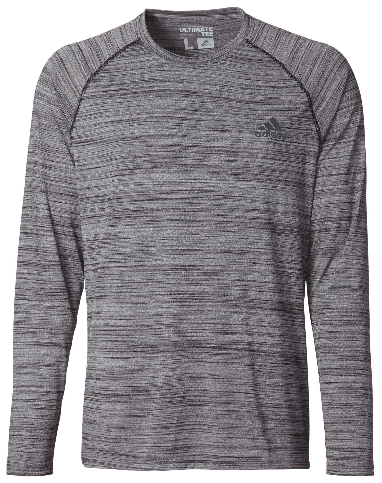 adidas men's ultimate melange long sleeve shirt