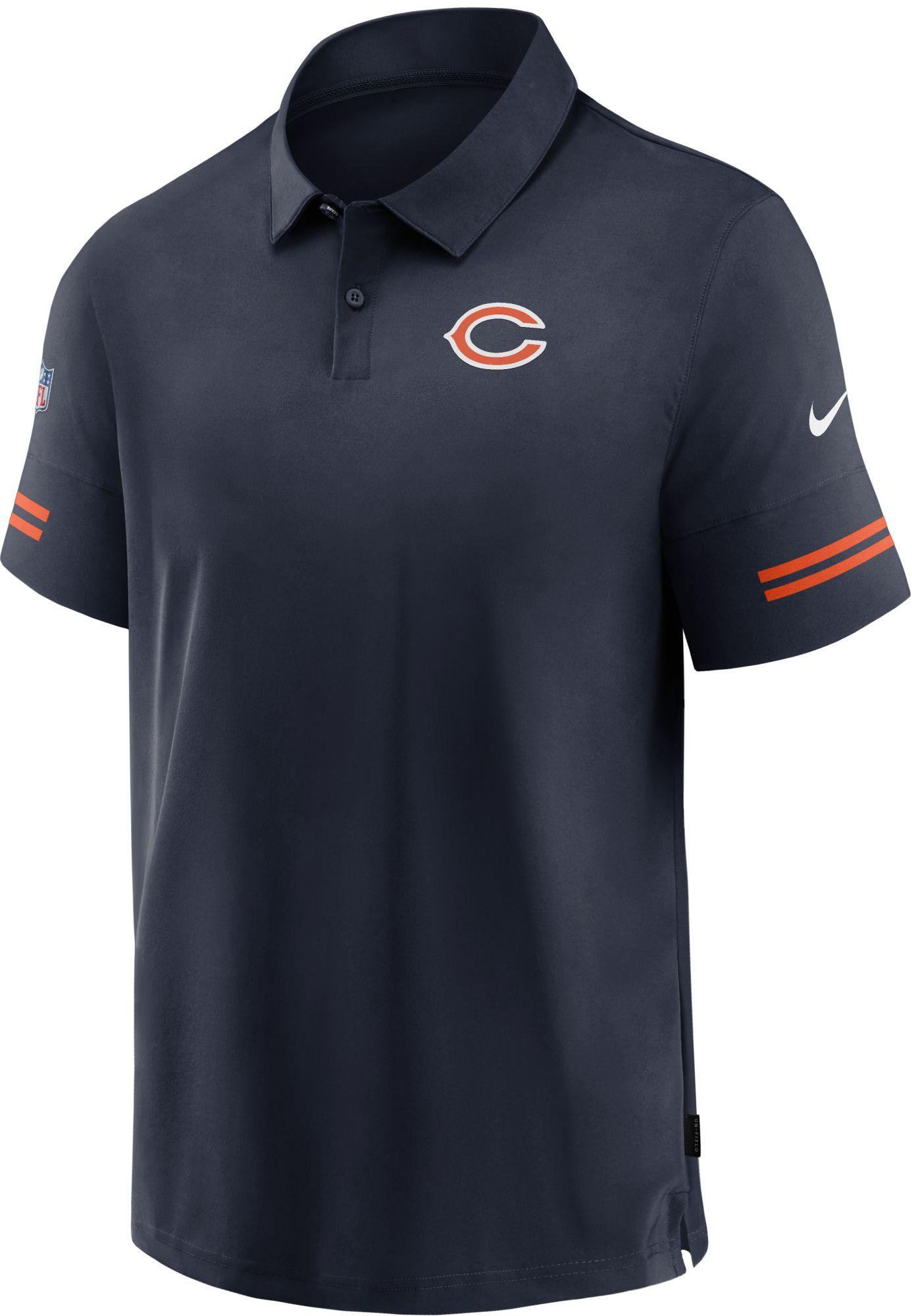 Nike Chicago Bears Coaches Sideline Navy Polo in Blue for Men - Lyst