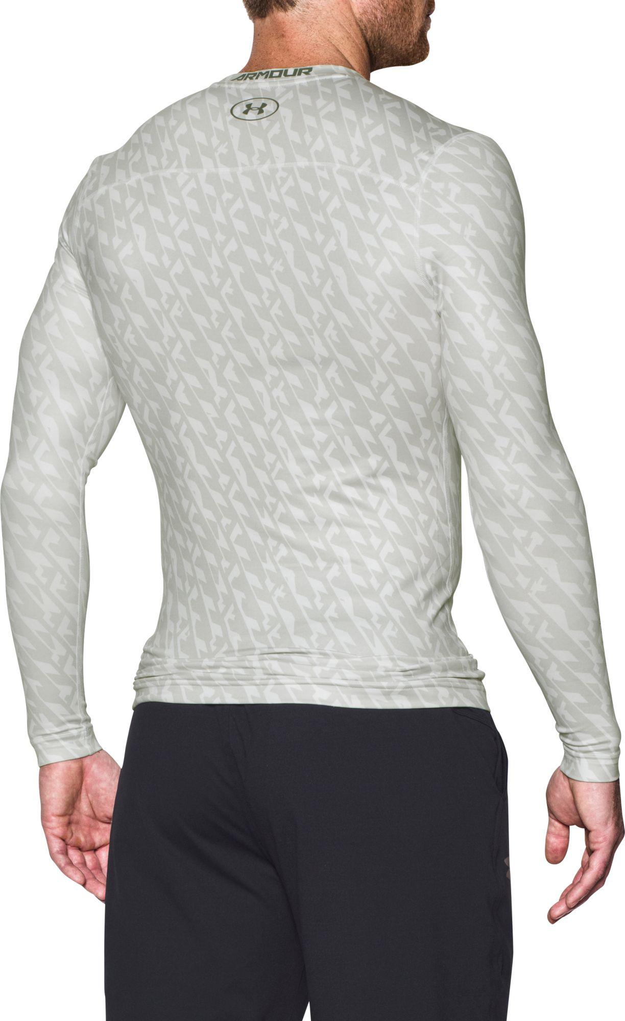 under armour men's coldgear armour compression crewneck long sleeve shirt