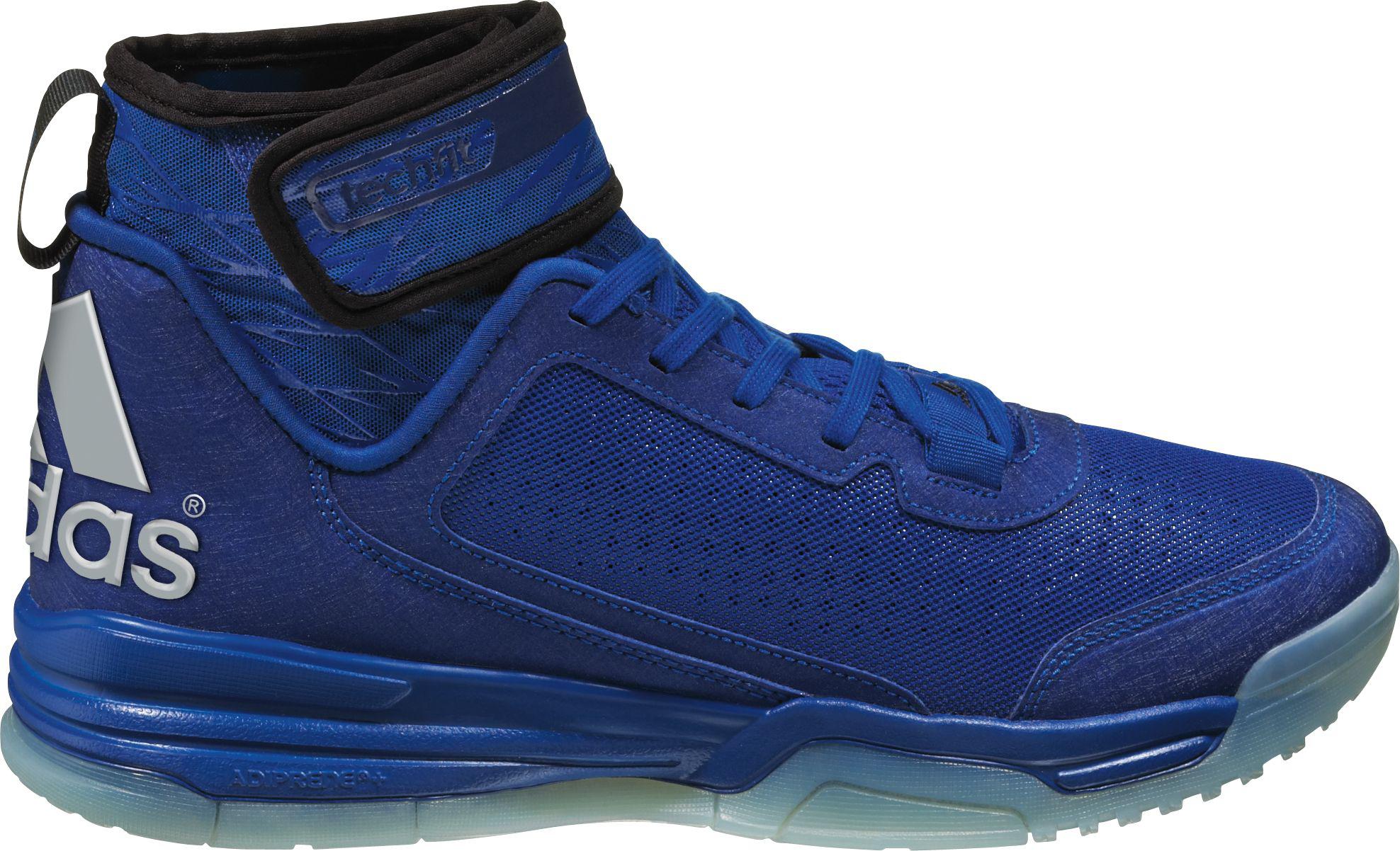 blue adidas basketball shoes