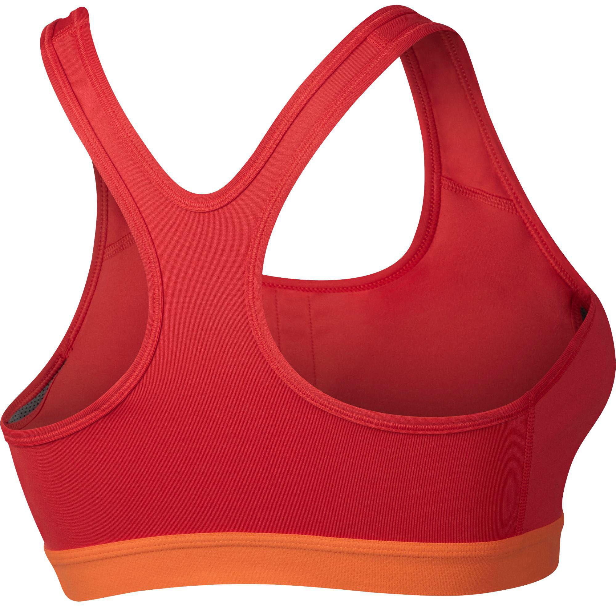 Nike Synthetic Pro Classic Padded Sports Bra in Red Lyst