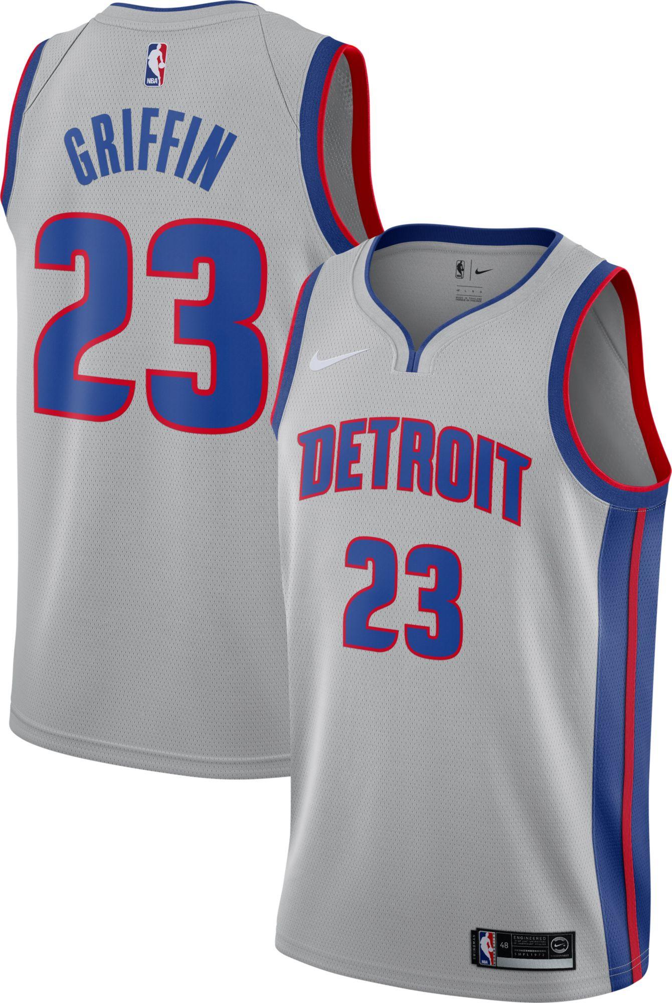 Nike Detroit Pistons Blake Griffin 23 Grey Drifit Statement Swingman Jersey in Gray for Men Lyst