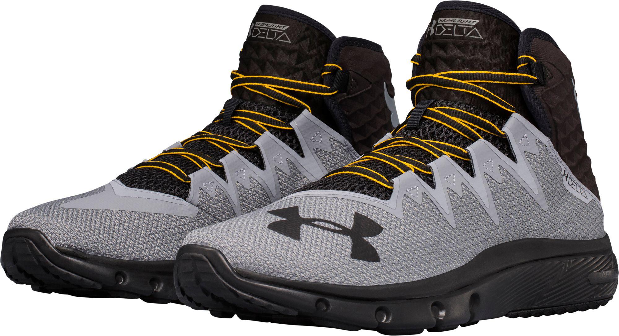 Under Armour Rubber Project Rock Delta Training Shoes in Grey (Gray