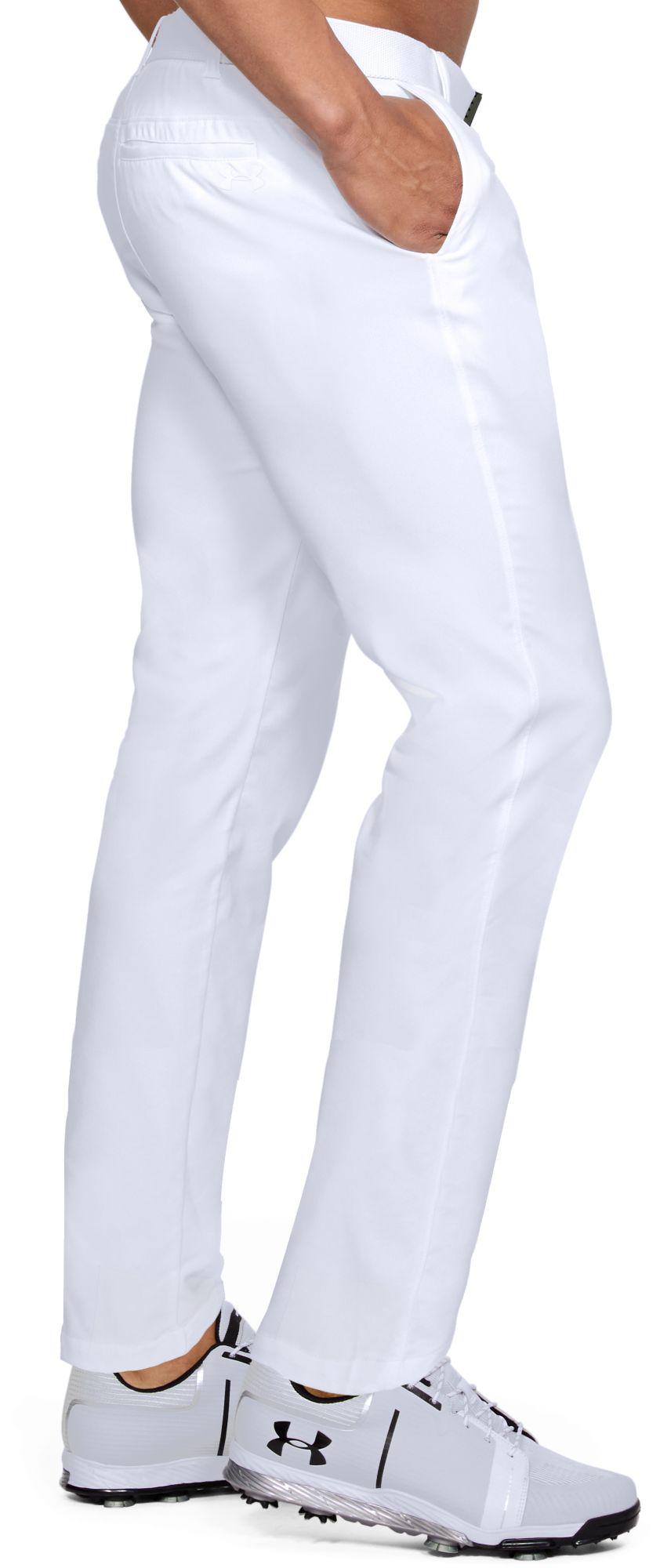 under armour white golf trousers