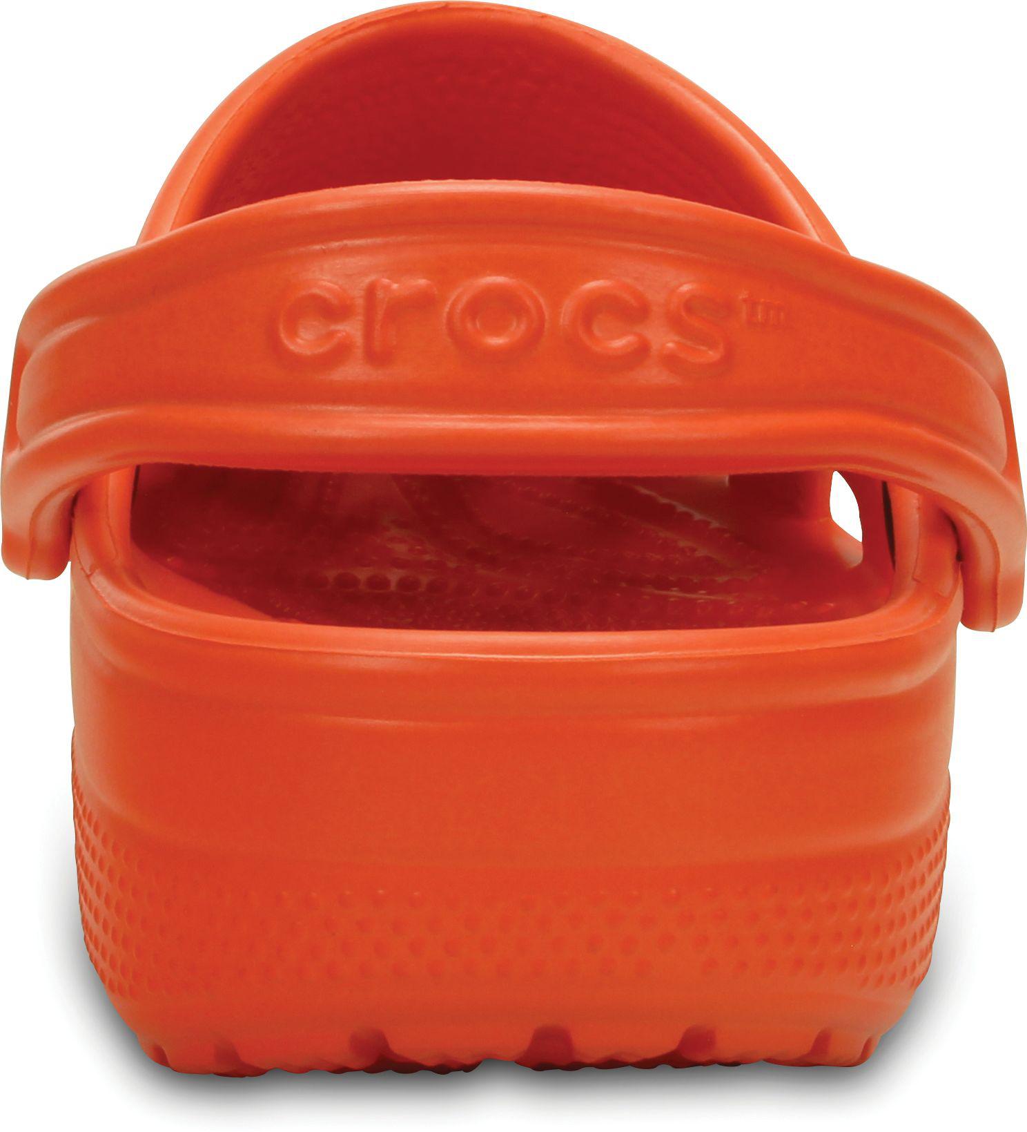 orange crocs womens size 8