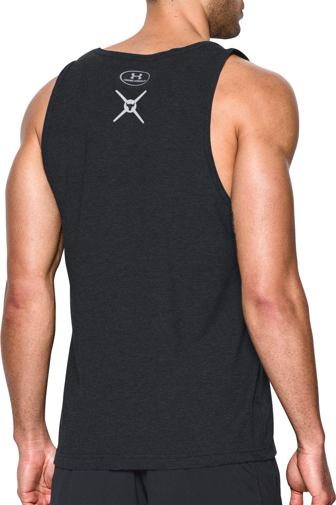 Under Armour Project Rock Hard Work Graphic Sleeveless ...