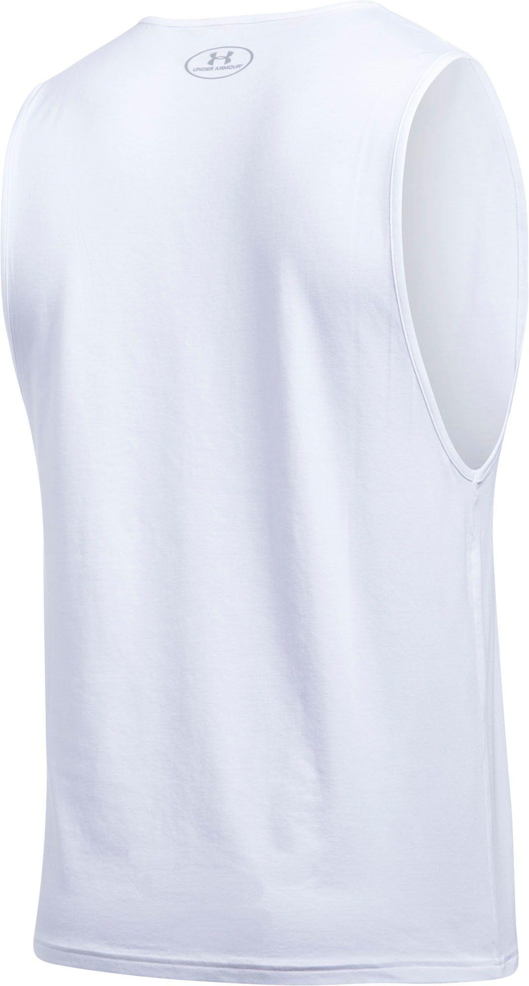 Under Armour Synthetic Charged Cotton® Tank Undershirt - 2-pack in White  for Men | Lyst