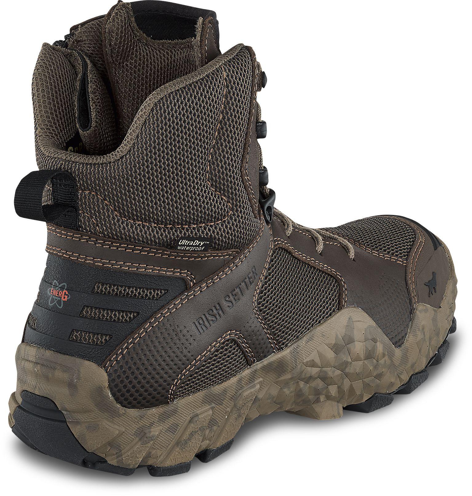 Irish Setter Vaprtrek 8'' Waterproof Leather Sidezip Hunting Boots in