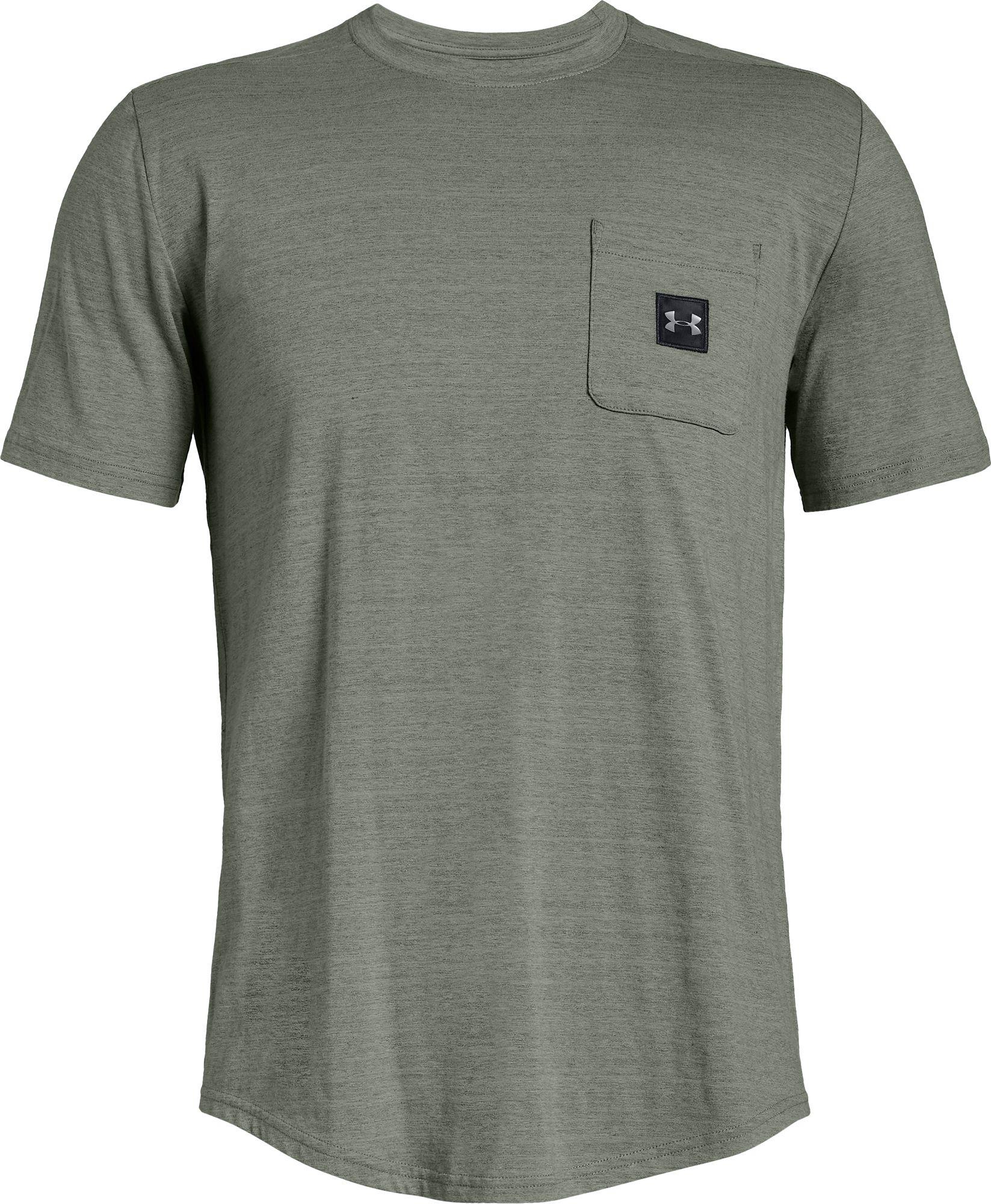Under Armour Cotton Sportstyle Pocket Tee in Moss Green (Green) for Men -  Lyst