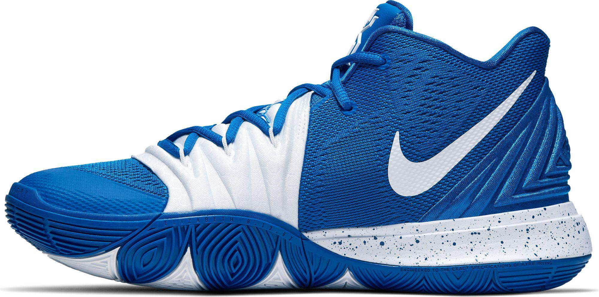 kyrie 5 white blue