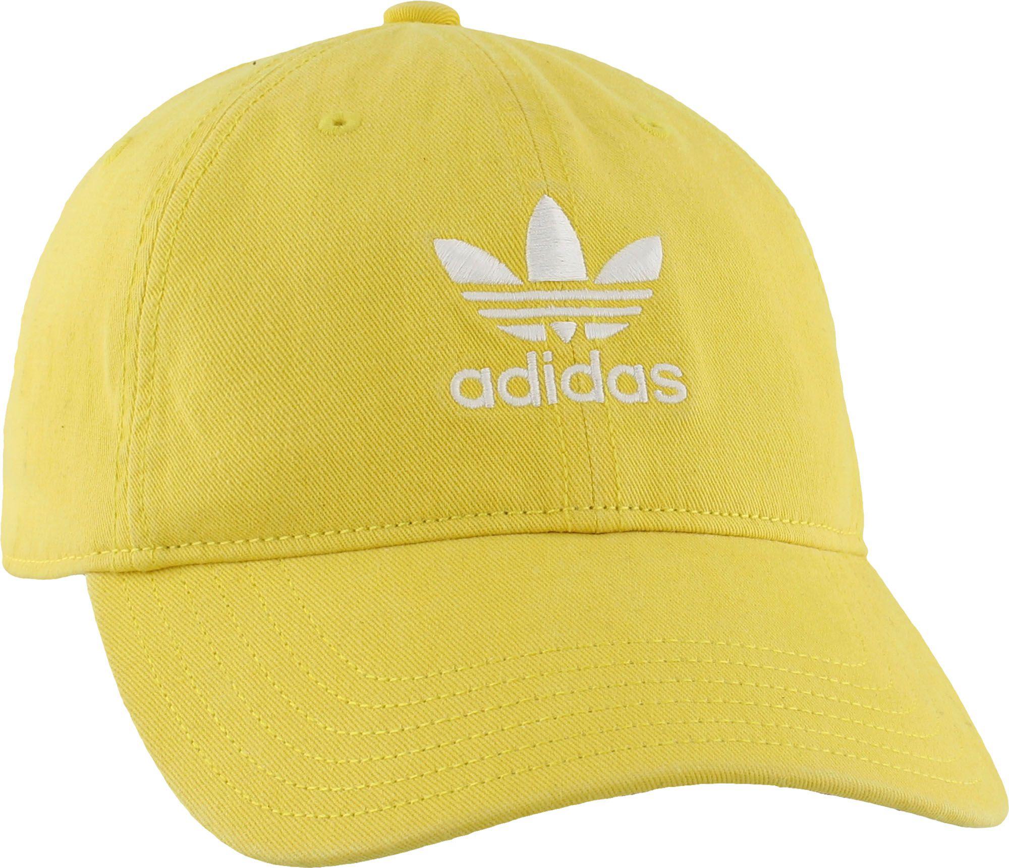 yellow adidas baseball cap