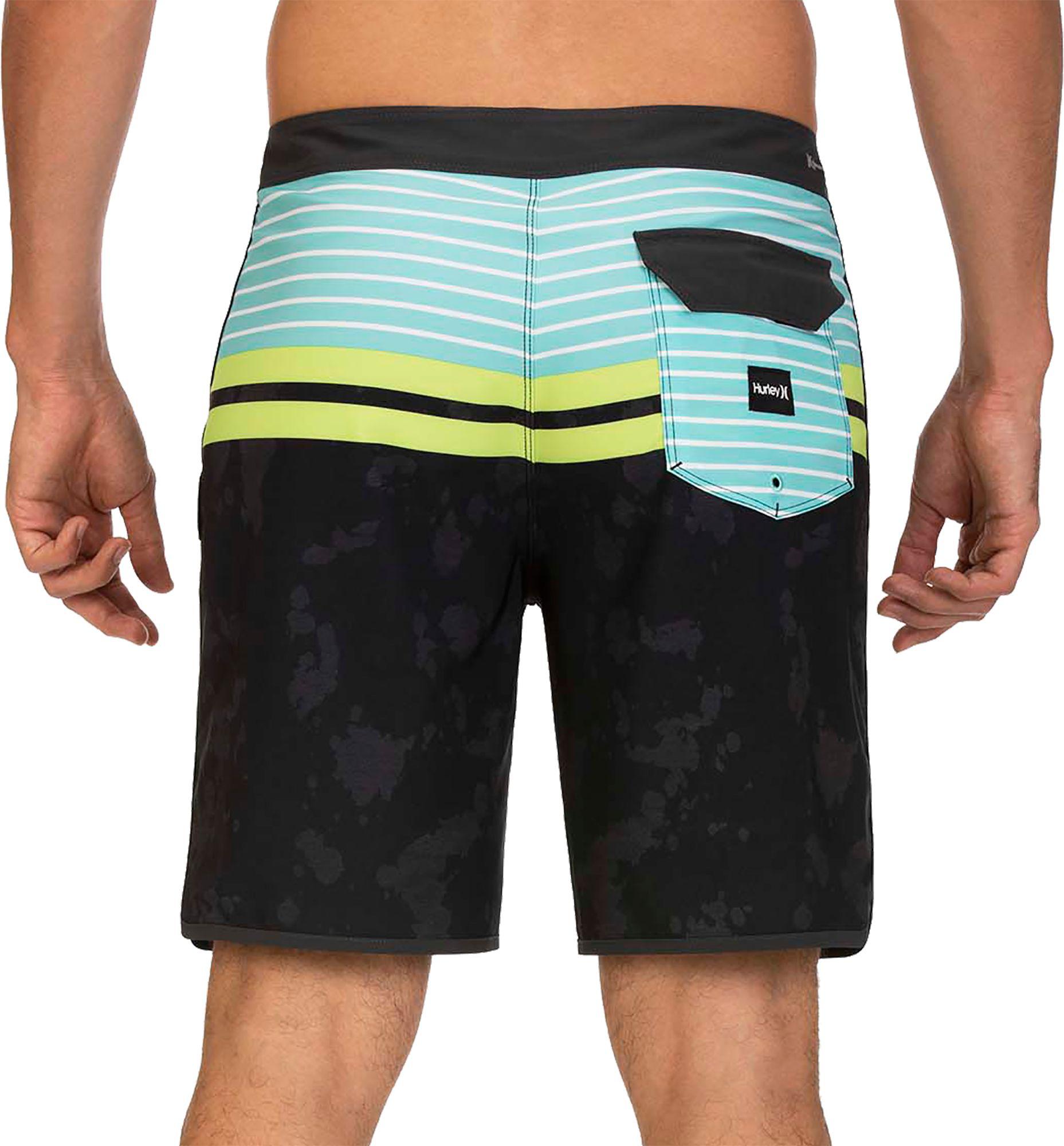 Hurley Synthetic Phantom Aloha Stripe Board Shorts in Black for Men Lyst