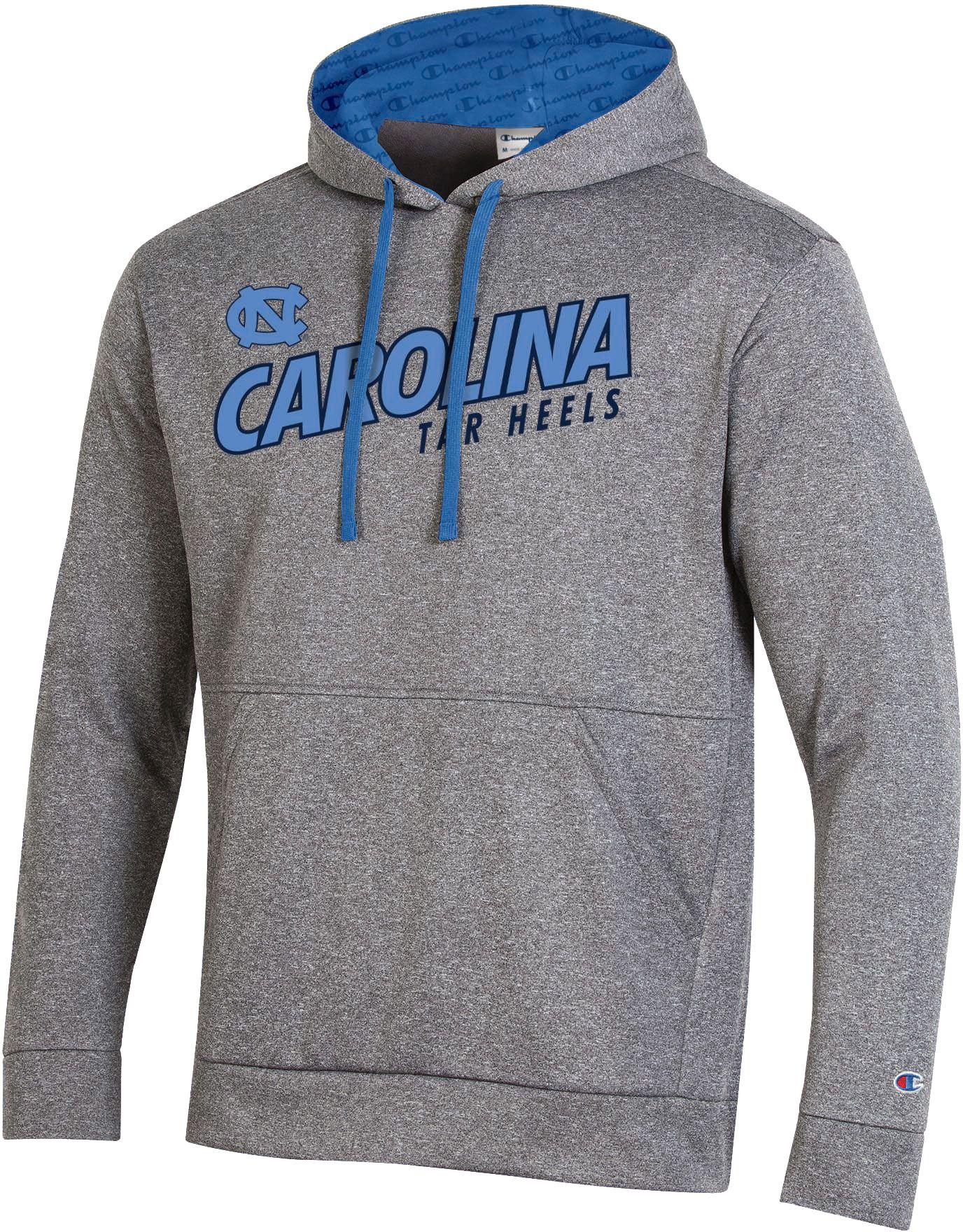 Champion North Carolina Tar Heels Grey Pullover Hoodie in ...