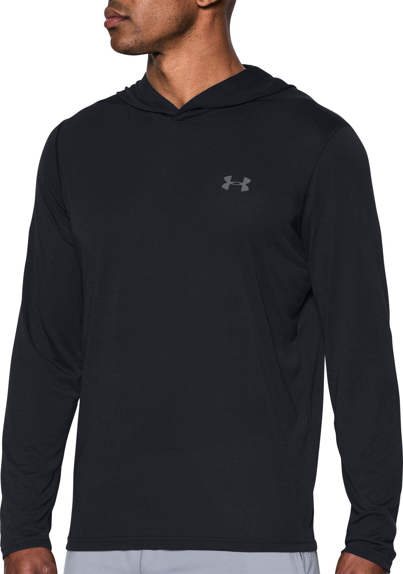 under armour men's threadborne siro hooded long sleeve shirt