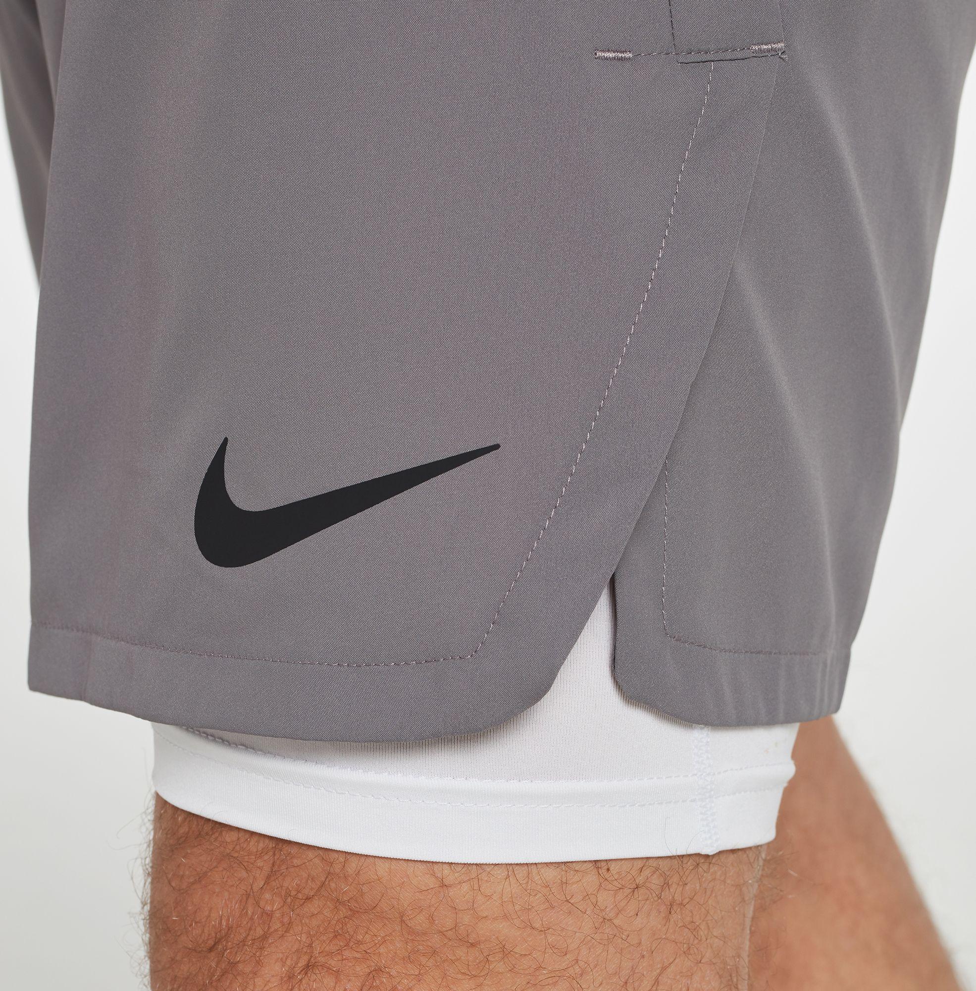 Nike Synthetic Pro Long Shorts in White for Men Lyst