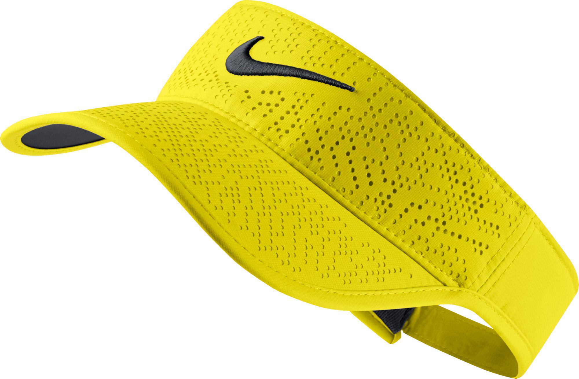 yellow nike visor