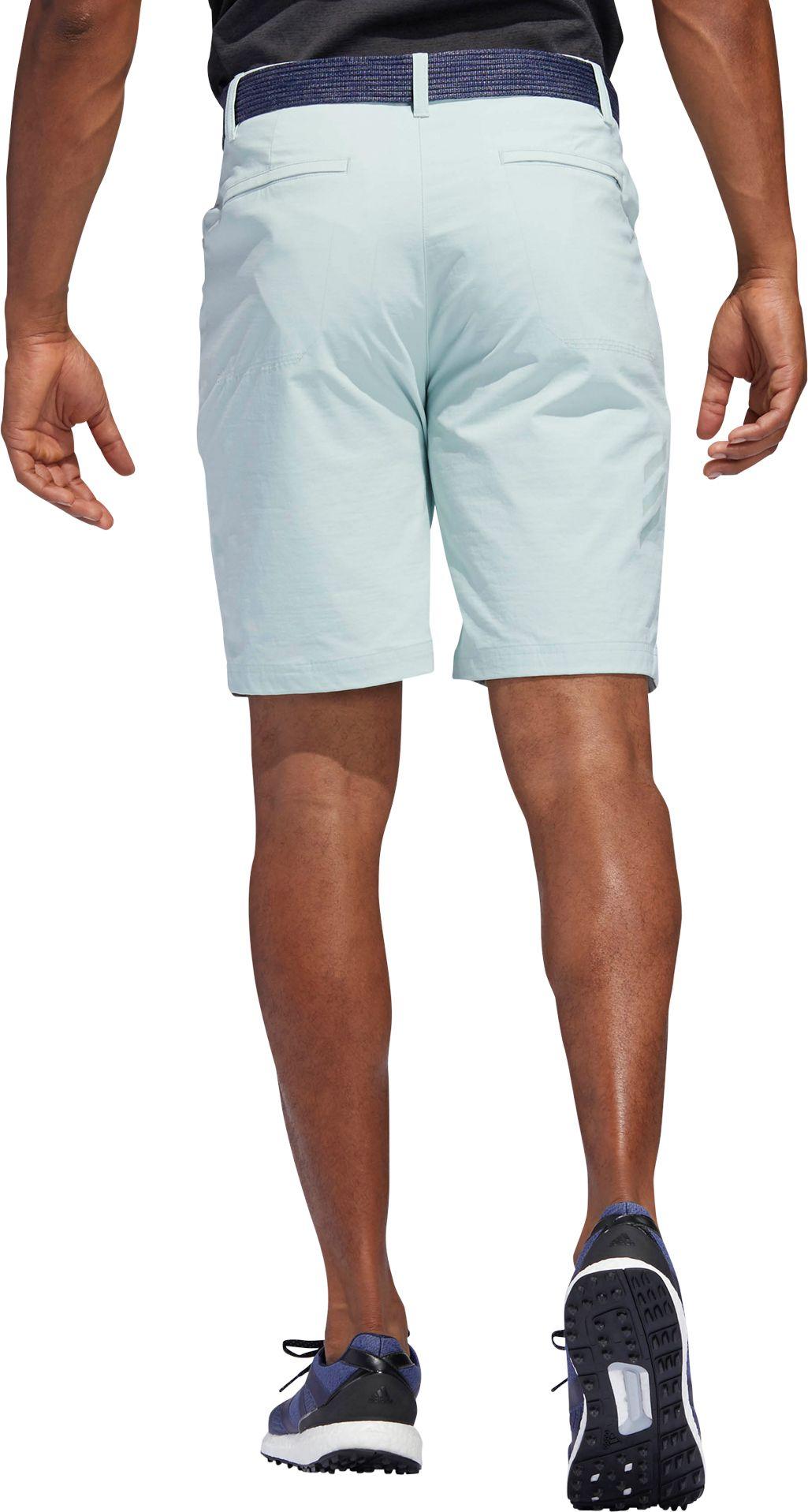 adidas Ultimate365 Heather 5 Pocket Golf Shorts in Ash/Green (Blue) for ...