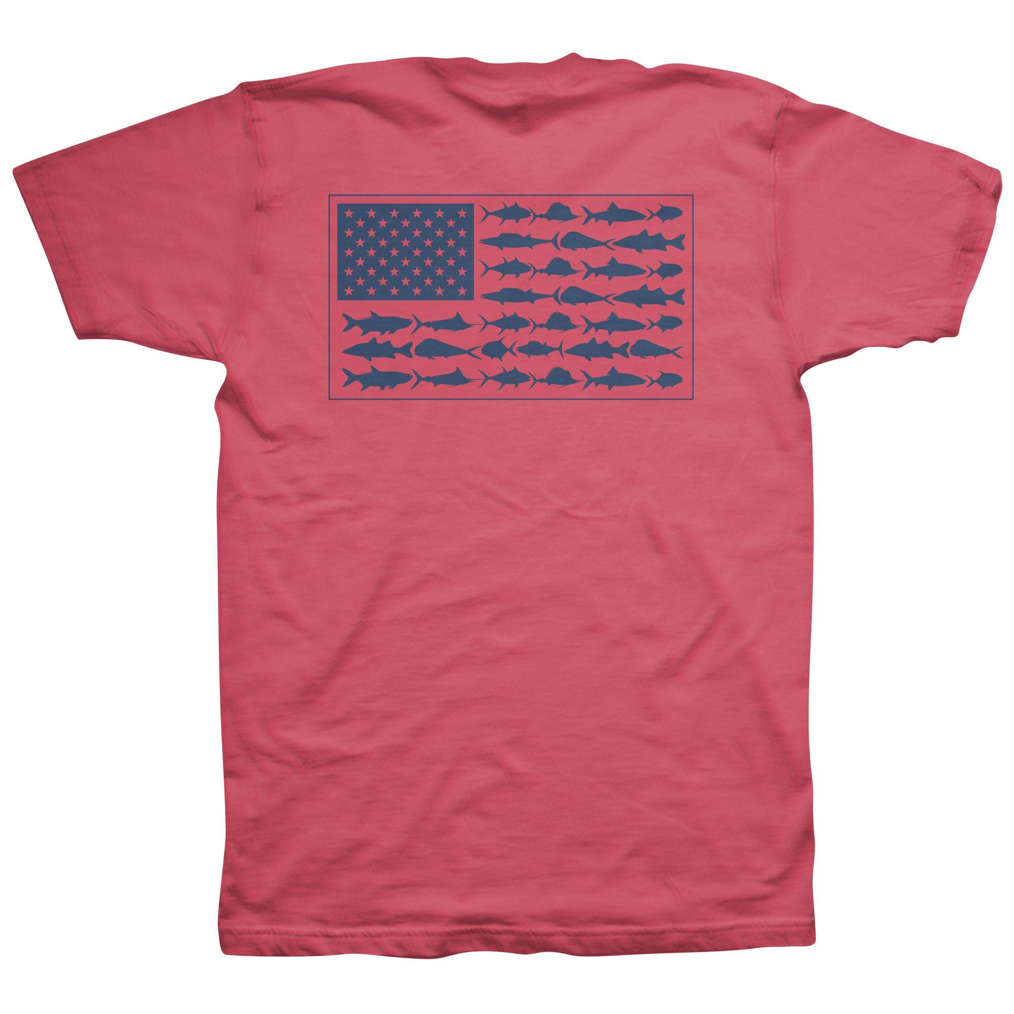 columbia fish flag shirt