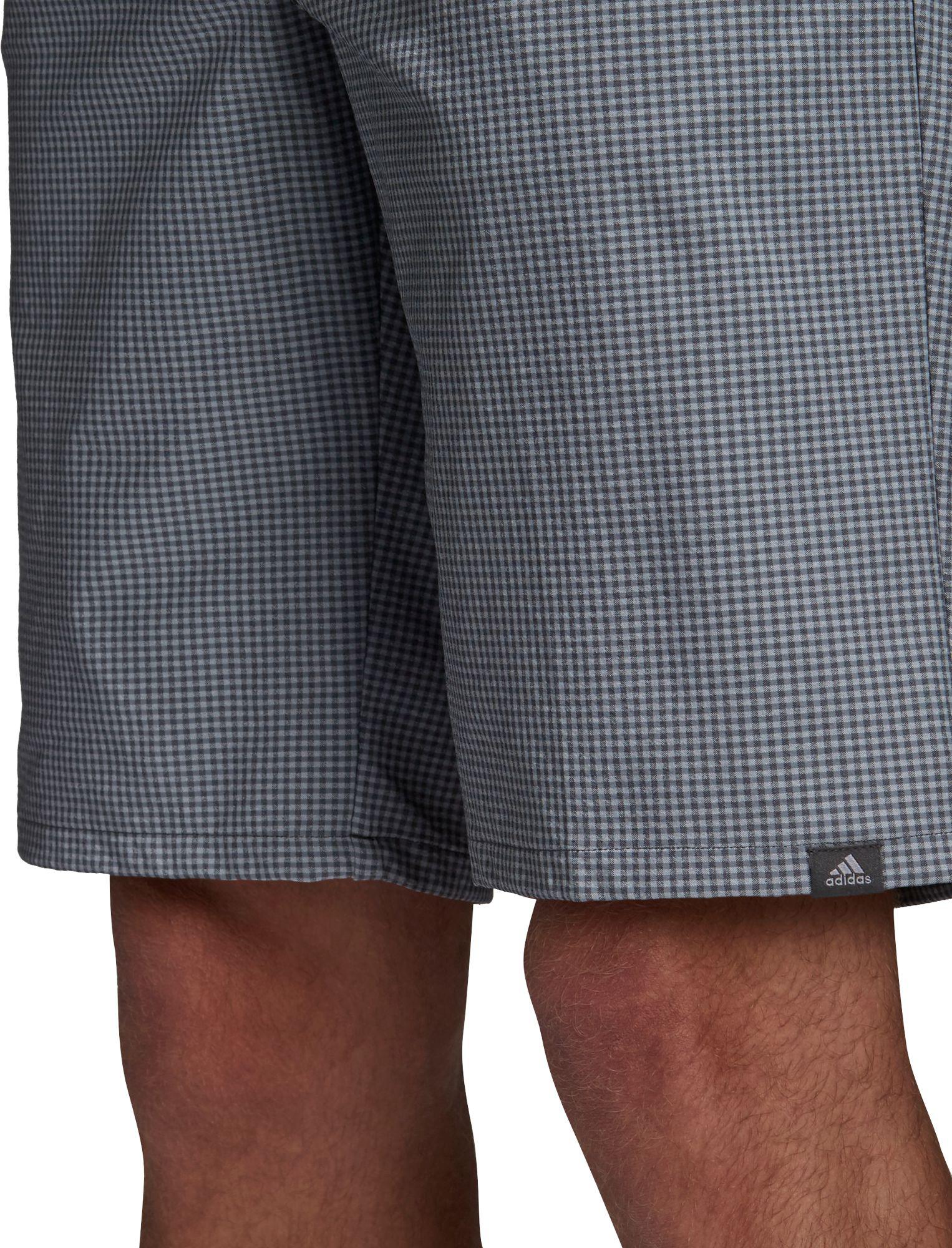 adidas gingham golf shorts