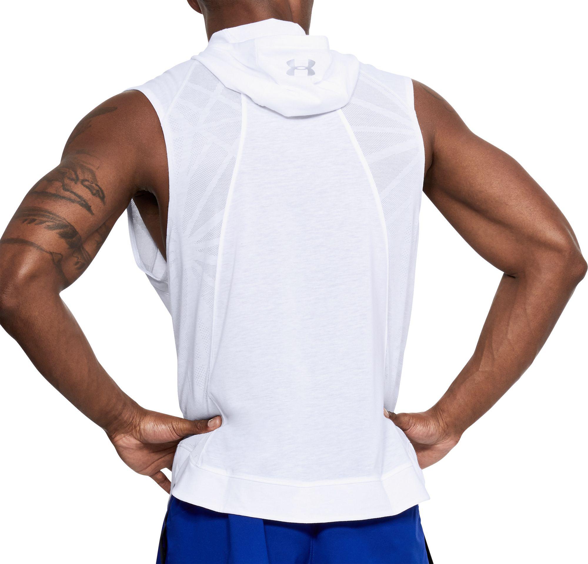 sleeveless running hoodie
