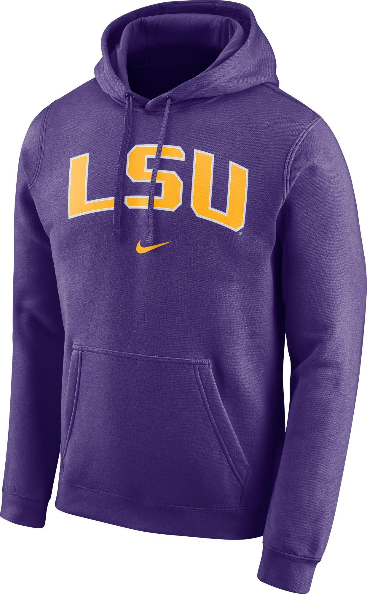 Nike Lsu Tigers Purple Club Arch Pullover Fleece Hoodie for Men - Lyst