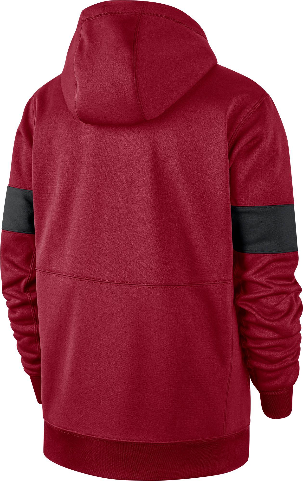 Nike Arkansas Razorbacks Cardinal Therma Football Sideline Full-zip ...