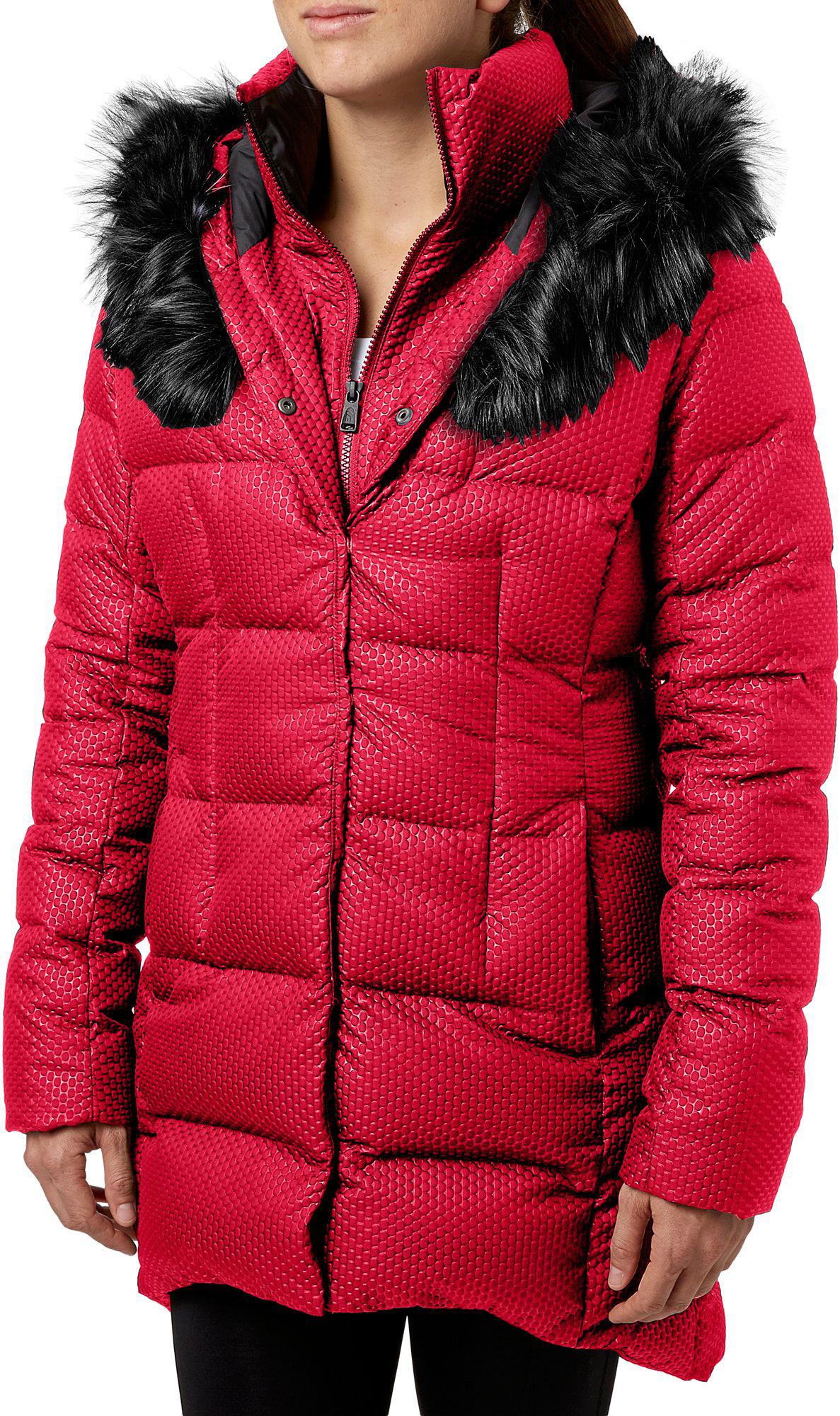 the north face women's hey mama parkina insulated jacket red
