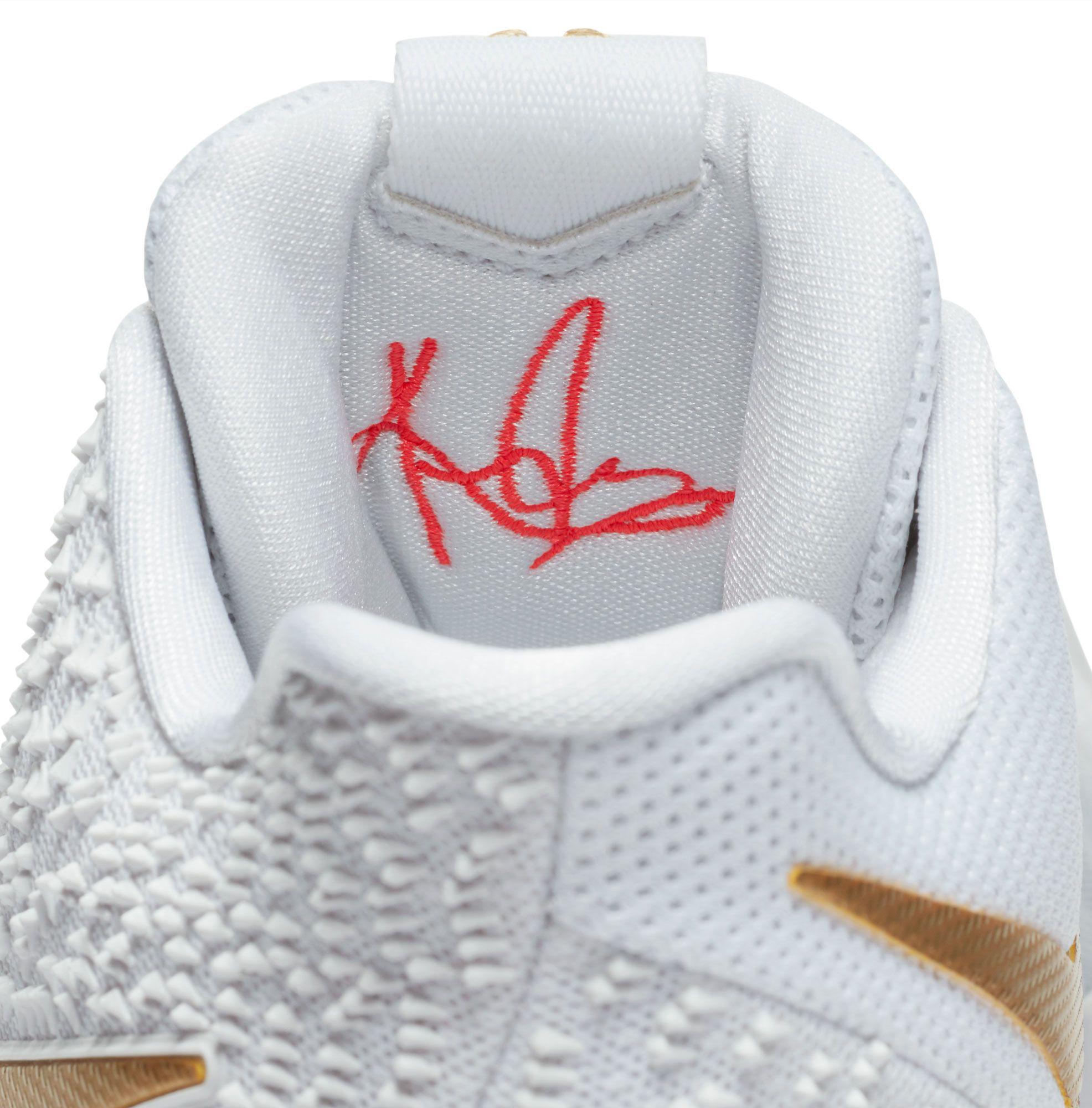 Nike Synthetic Kyrie 3 Basketball Shoes in White/Gold (White) for Men | Lyst