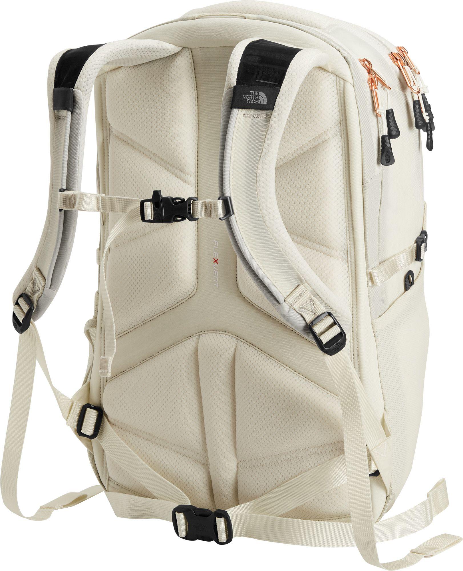 the north face borealis luxe backpack vintage white rose gold