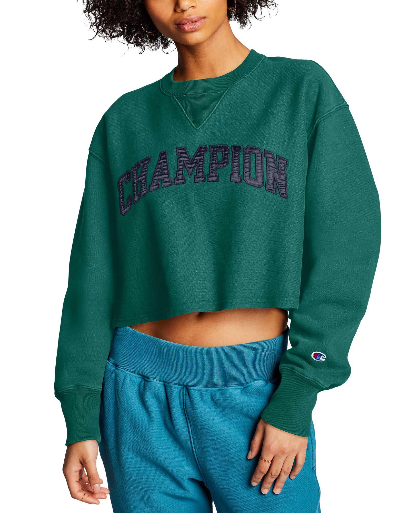 champion cropped reverse weave sweatshirt