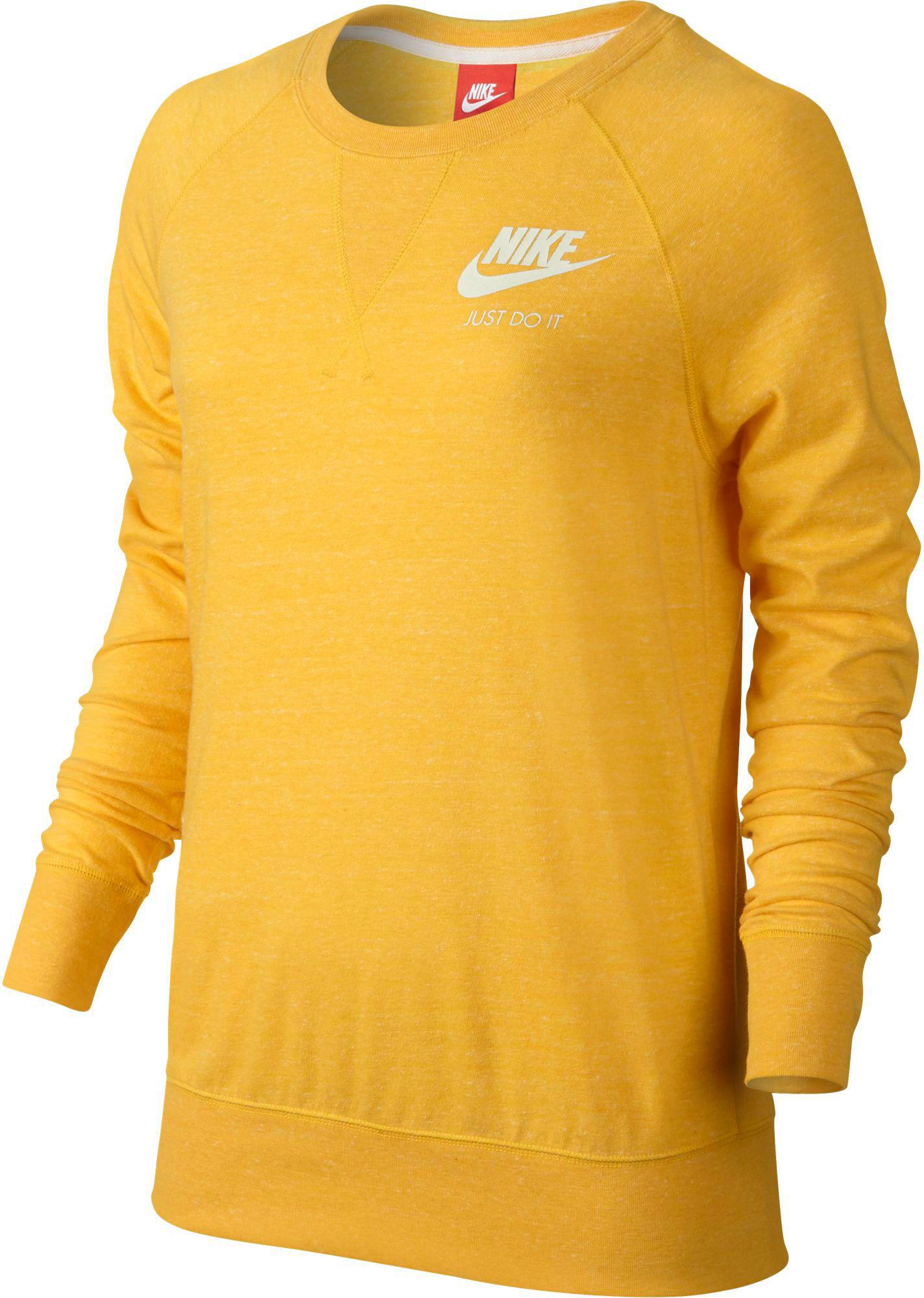 yellow nike long sleeve